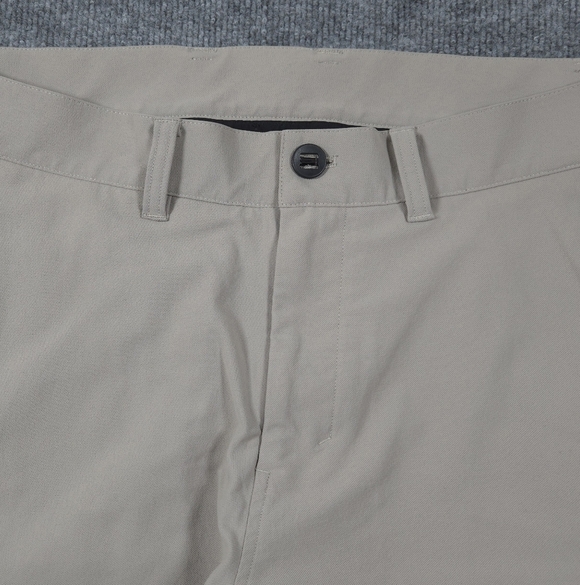 Lululemon Men’s ABC Slim Fit 5 Pocket Pant 33 Raw Linen Beige Warpstreme Khaki - Picture 3 of 8
